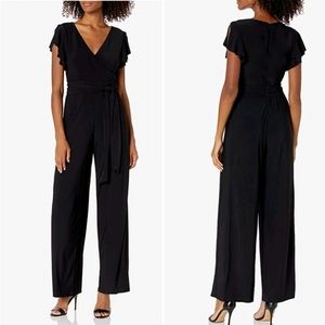 Chaps Flutter Sleeve Jumpsuit